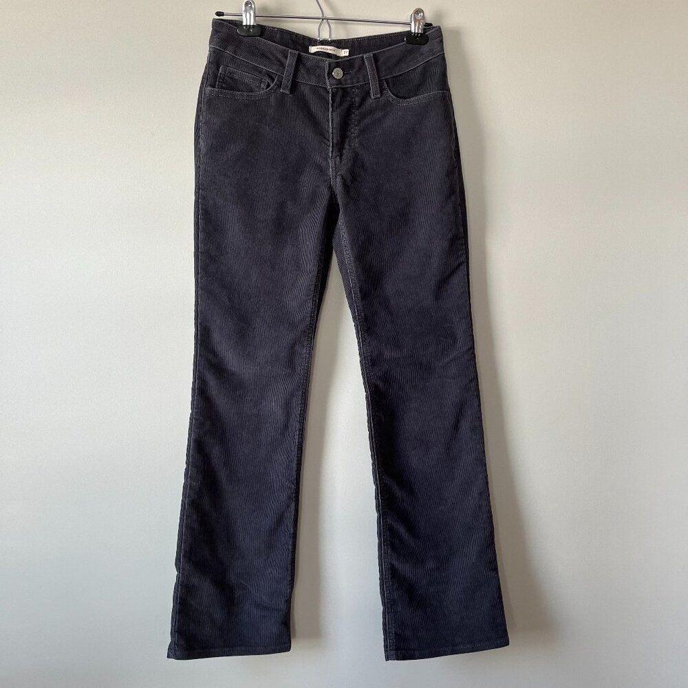 Levi’s Super Low Bootcut Corduroy Pants Gray, Women’s Size 27 Y2K Retro Low Rise